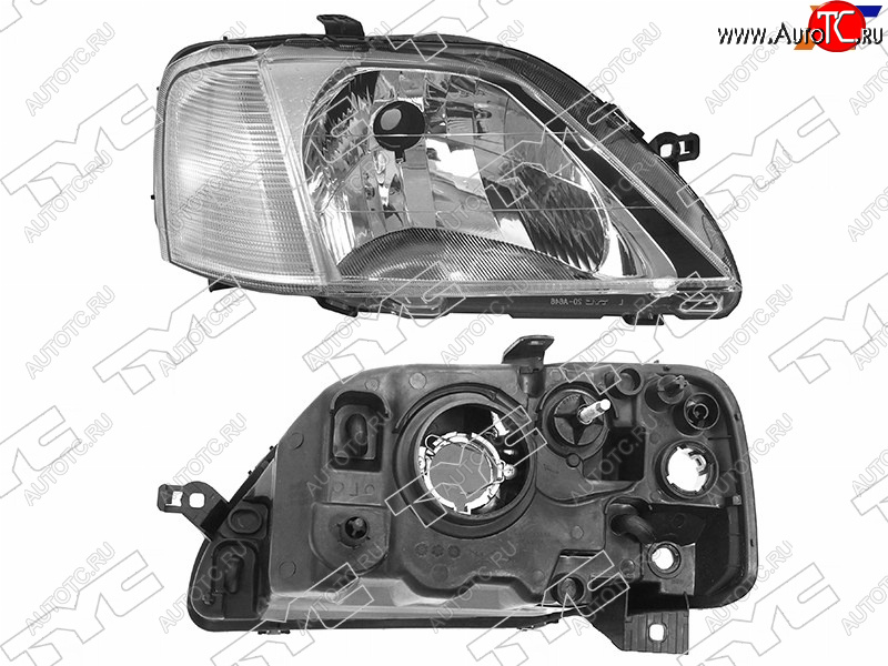 4 299 р. Фара правая (под корректор, хрусталь) TYC  Renault Logan  1 (2004-2010) дорестайлинг  с доставкой в г. Новочеркасск