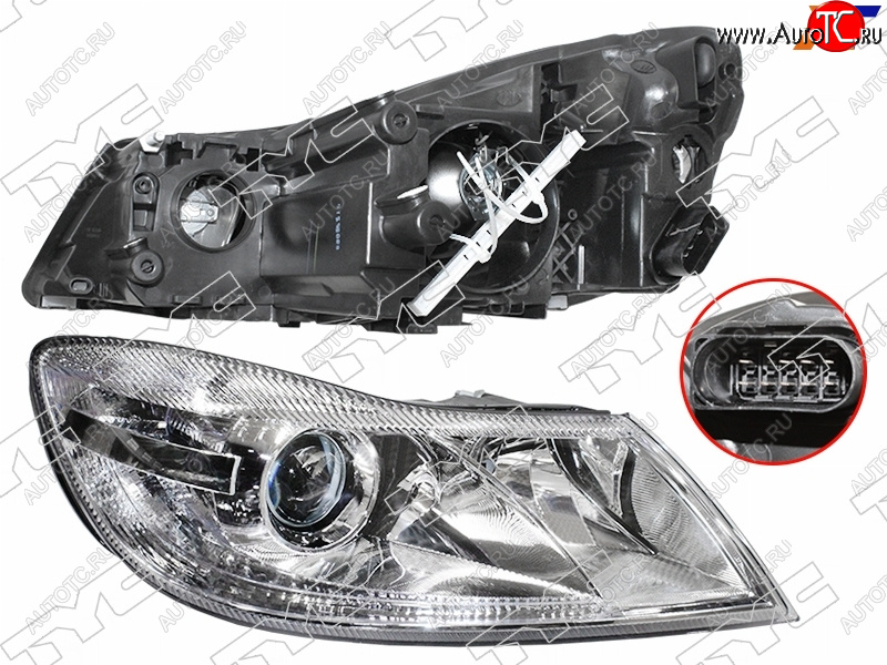 18 599 р. Фара правая (с электрокорректором) TYC  Skoda Octavia  A5 (2008-2013) лифтбэк рестайлинг, рестайлинг универсал  с доставкой в г. Новочеркасск