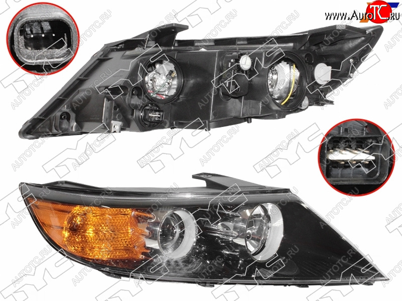 18 749 р. Фара правая (галоген, с корректором) TYC KIA Sorento XM дорестайлинг (2009-2012)  с доставкой в г. Новочеркасск