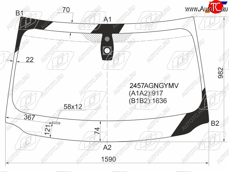 9 349 р. Стекло лобовое (Датчик дождя) FUYAO  BMW 7 серия  F01-F04 (2008-2015) седан  с доставкой в г. Новочеркасск