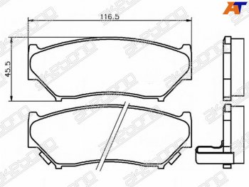 Колодки тормозные передние FR-FL SAT Suzuki (Сузуки) Grand Vitara (Гран) ( JT 5 дверей,  JT 3 двери) (2005-2016) JT 5 дверей, JT 3 двери дорестайлинг, дорестайлинг, 1-ый рестайлинг, 1-ый рестайлинг, 2-ой рестайлинг