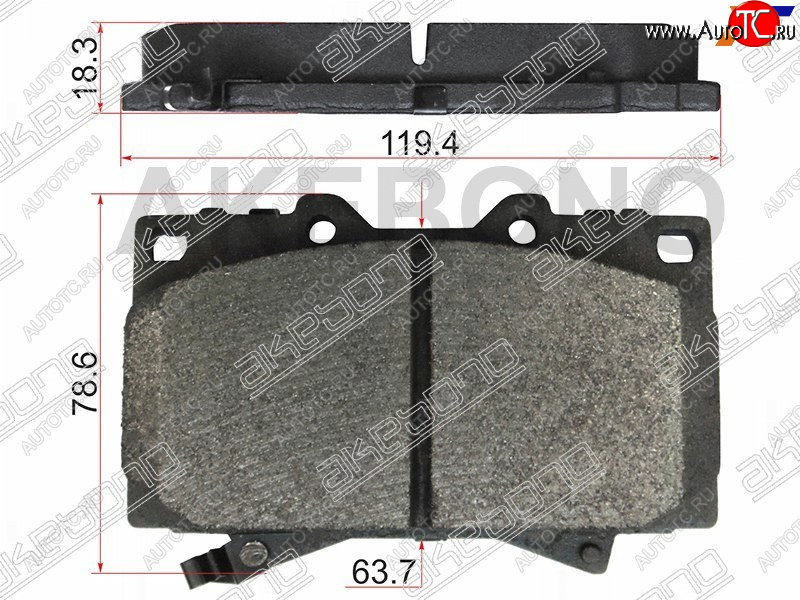 3 099 р. Колодки тормозные перед FL-FR SAT     Toyota Land Cruiser  100 (1998-2007) дорестайлинг, 1-ый рестайлинг, 2-ой рестайлинг  с доставкой в г. Новочеркасск