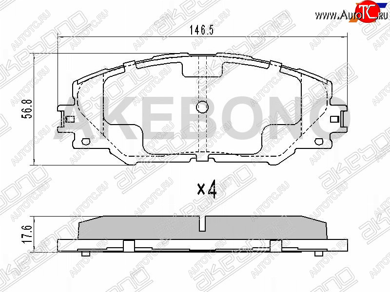 2 699 р. Колодки тормозные перед FL-FR SAT  Toyota RAV4 XA30 5 дв. удлиненный 2-ой рестайлинг (2010-2013)  с доставкой в г. Новочеркасск