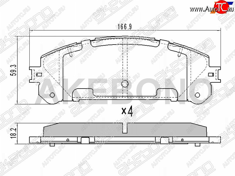 2 889 р. Колодки тормозные перед FL-FR SAT Toyota Highlander XU40 дорестайлинг (2007-2010)  с доставкой в г. Новочеркасск