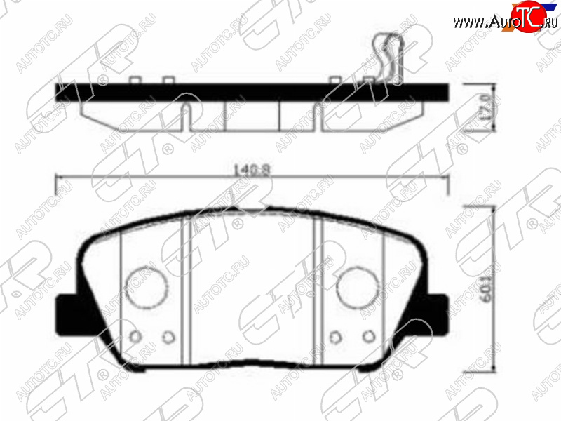 2 389 р. Колодки тормозные передние FR-FL SAT   Hyundai I30 (2 GD,  3 PD), I30 Fastback (PD), KIA Ceed (2 JD,  3 CD), Optima (3 TF,  4 JF,  JF)  с доставкой в г. Новочеркасск