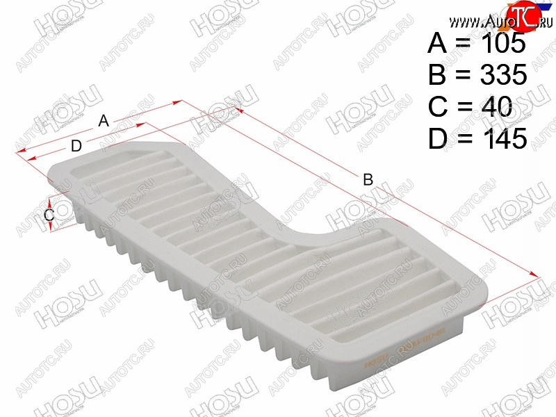 569 р. Фильтр воздушный HOSU  Toyota Mark 2 (X100,  Qualis,  X110), RAV4 (CA20,  XA30,  XA305,  XA40,  XA50)  с доставкой в г. Новочеркасск