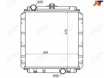 Радиатор охлаждающей жидкости SAT Mitsubishi (Митсубиси) Fuso Canter (Фузо) (2000-2007)