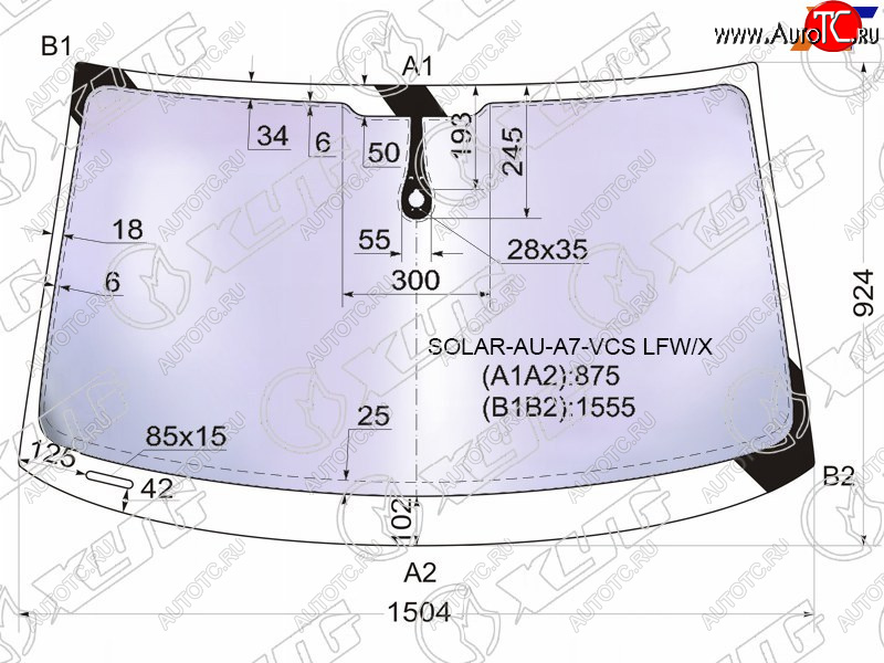 24 199 р. Стекло лобовое (Атермальное Датчик дождя Молдинг) XYG Audi A7 4G лифтбэк дорестайлинг (2010-2014)  с доставкой в г. Новочеркасск