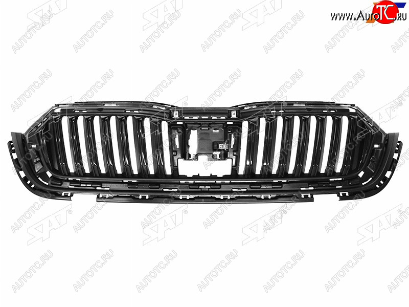 5 949 р. Решетка радиатора SAT  Skoda Octavia  А8 (2019-2022) лифтбэк (молдинг хром)  с доставкой в г. Новочеркасск