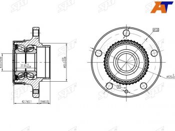 Ступичный узел задн. SAT Seat Toledo седан (1998-2005)