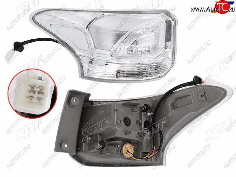 9 549 р. Фонарь задний левый (внешний, LED) SAT  Mitsubishi Outlander  GF (2014-2016) 1-ый рестайлинг  с доставкой в г. Новочеркасск