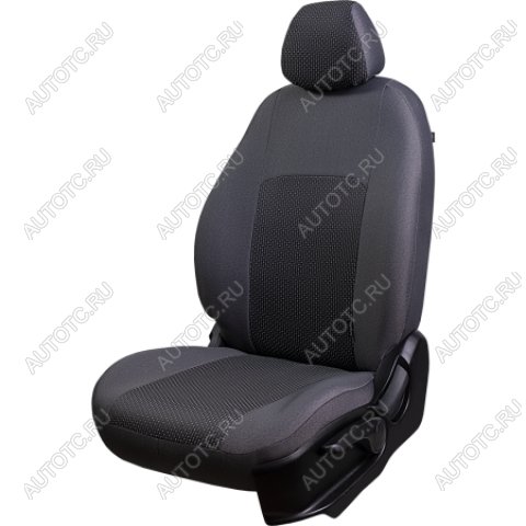 5 349 р. Комплект чехлов для сидений (ЦЗС Жаккард) Дублин Lord Autofashion Daewoo Nexia дорестайлинг (1995-2008) (серый, вставка Сеул серая)  с доставкой в г. Новочеркасск