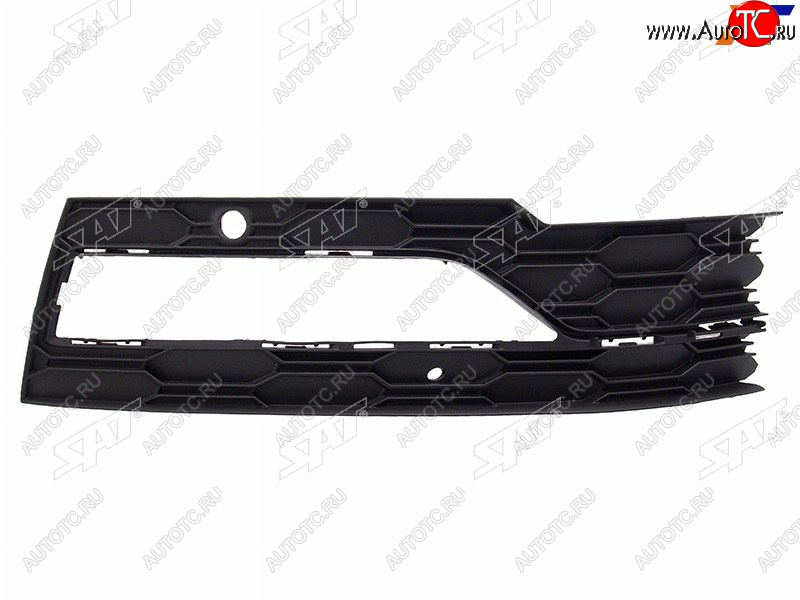 829 р. Правая оправа ДХО (под сонар) SAT Skoda Octavia A8 универсал (2019-2022) (молдинг хром)  с доставкой в г. Новочеркасск