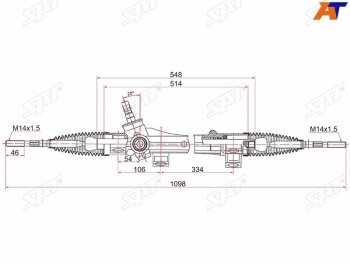 6 799 р. Рейка рулевая электрическая D=14 LHD SAT  Toyota Corolla  E120 (2000-2004) седан дорестайлинг, универсал дорестайлинг, хэтчбек 5 дв. дорестайлинг  с доставкой в г. Новочеркасск. Увеличить фотографию 1