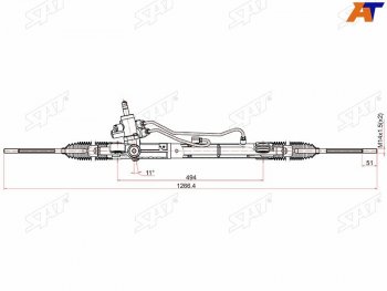 14 799 р. Рейка рулевая 2.4 гидравлическая LHD SAT  Honda CR-V  RE1,RE2,RE3,RE4,RE5,RE7 (2007-2012) дорестайлинг, рестайлинг  с доставкой в г. Новочеркасск. Увеличить фотографию 1