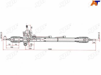 13 349 р. Рейка рулевая 2,4 LHD SAT Honda Accord CU седан дорестайлинг (2008-2011)  с доставкой в г. Новочеркасск. Увеличить фотографию 1