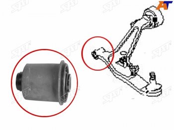 369 р. Сайлентблок переднего нижнего рычага FR SAT Nissan Wingroad 2 Y11 дорестайлинг универсал (1999-2001)  с доставкой в г. Новочеркасск. Увеличить фотографию 4