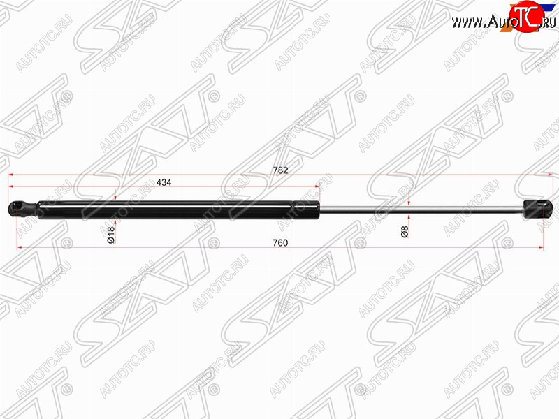 669 р. Упор капота SAT  Audi A4  B8 - A5 ( 8T,  F5)  с доставкой в г. Новочеркасск