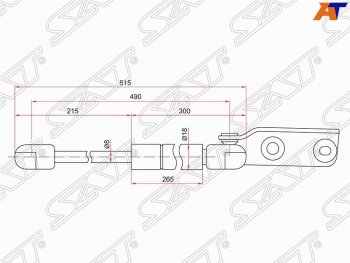 979 р. Правый упор крышки багажника SAT Nissan AD Y11 (1999-2008)  с доставкой в г. Новочеркасск. Увеличить фотографию 1