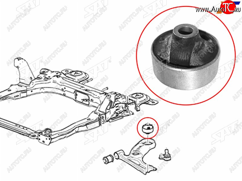 499 р. Сайлентблок рычага задний FR SAT Chevrolet Aveo T300 седан (2011-2015)  с доставкой в г. Новочеркасск