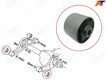 349 р. Сайлентблок подушки переднего дифференциала FR SAT Mitsubishi Montero V60 5 дв. рестайлинг (1999-2006)  с доставкой в г. Новочеркасск. Увеличить фотографию 1