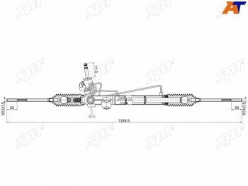 Рейка рулевая 2,0 -2,4V LHD SAT Mitsubishi (Митсубиси) Outlander (Аутлэндэр)  CU (2003-2009) CU