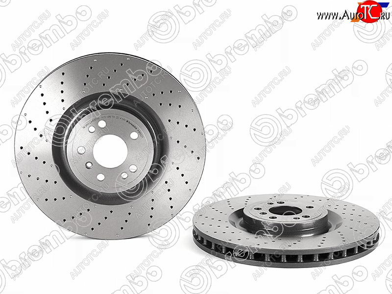 10 999 р. Диск тормозной передний Ø 375mm BREMBO Mercedes-Benz ML class W166 (2011-2015)  с доставкой в г. Новочеркасск