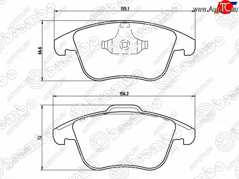 3 399 р. Колодки тормозные перед FL-FR SAT  Ford Mondeo, Land Rover Freelander (L359), Volvo S60 (FS седан), XC70  с доставкой в г. Новочеркасск