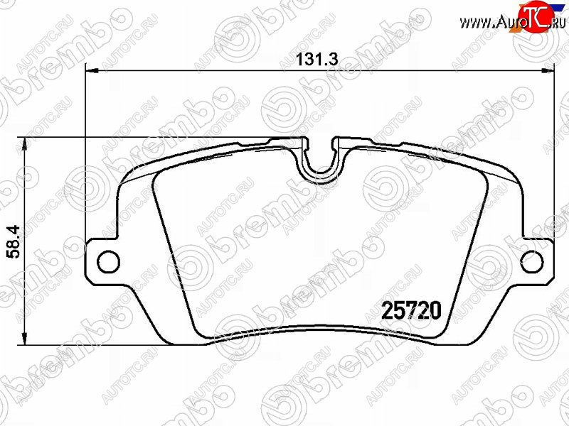 5 799 р. Колодки тормозные зад RH-LH SAT Land Rover Range Rover Sport 2 L494 дорестайлинг (2013-2017)  с доставкой в г. Новочеркасск