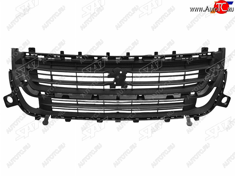 7 849 р. Решетка радиатора SAT  Peugeot Partner  B9 (2015-2018) 2-ой рестайлинг (неокрашенная)  с доставкой в г. Новочеркасск