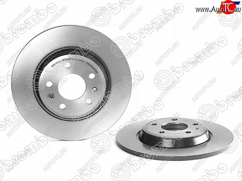 5 949 р. Задний тормозной диск BREMBO Audi A6 C7 дорестайлинг, седан (2010-2014)  с доставкой в г. Новочеркасск