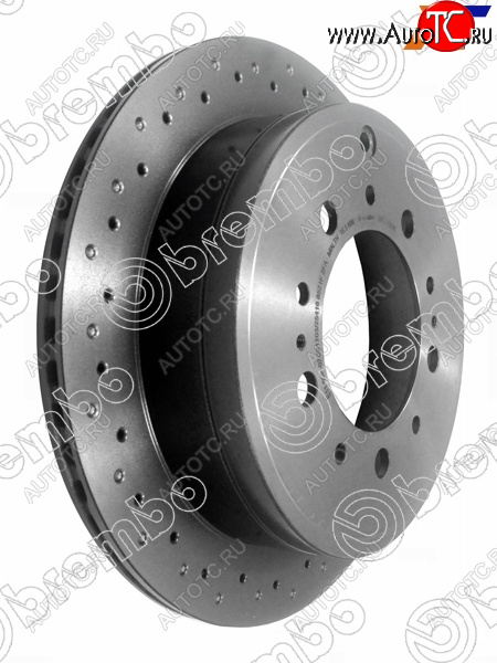 14 599 р. Диск тормозной задний Ø345 BREMBO Lexus LX570 J200 1-ый рестайлинг (2012-2015)  с доставкой в г. Новочеркасск