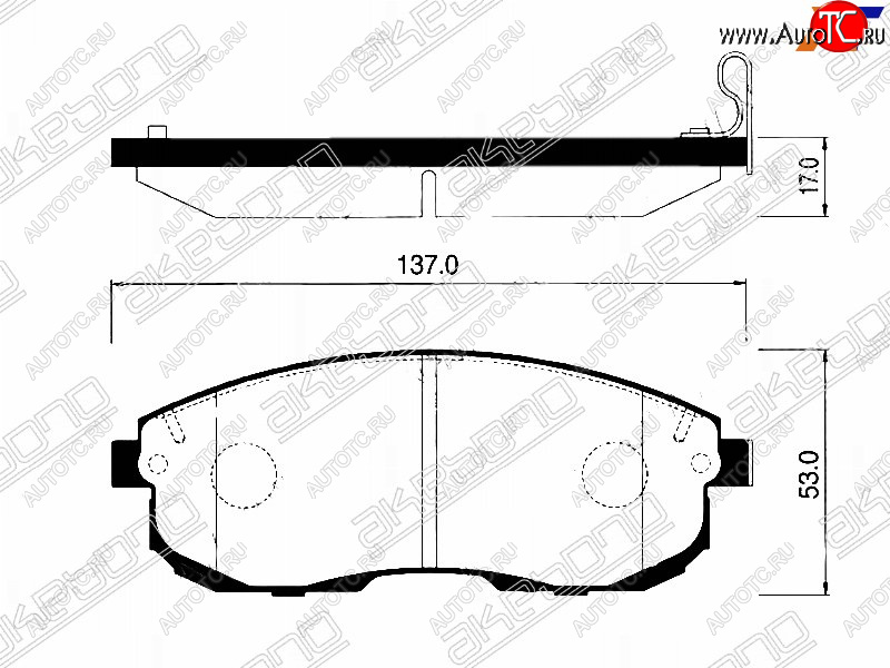 2 069 р. Колодки тормозные перед FR-FL SAT Nissan Teana 2 J32 дорестайлинг (2008-2011)  с доставкой в г. Новочеркасск