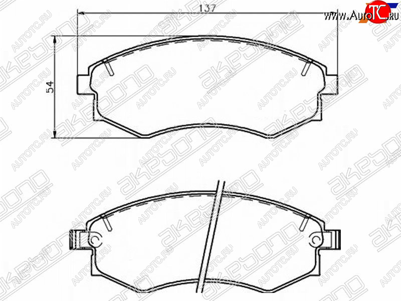 1 999 р. Колодки тормозные передние FR-FL SAT   Hyundai Elantra ( XD,  XD2) (2000-2010), Hyundai Sonata ( Y3,  EF) (1993-2001), Nissan Murano  1 Z50 (2002-2009), SSANGYONG Rexton ( Y200,  Y250,  Y290,  Y400) (2001-2023)  с доставкой в г. Новочеркасск