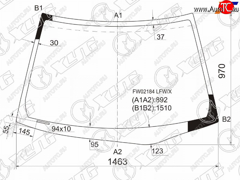 6 299 р. Стекло лобовое XYD  Honda Civic  ES (2000-2006) седан дорестайлинг, седан рестайлинг  с доставкой в г. Новочеркасск