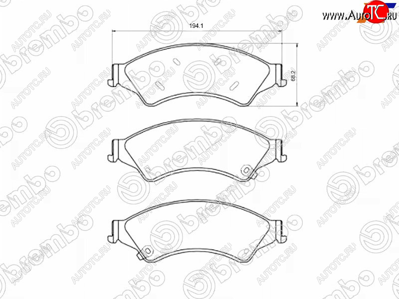 10 999 р. Колодки тормозные перед FL-FR SAT Ford Ranger SuperCab (2019-2023)  с доставкой в г. Новочеркасск