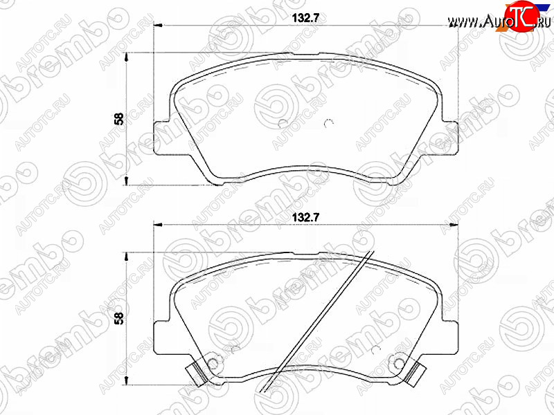 3 699 р. Колодки тормозные передние FR-FL SAT  Hyundai Creta SU (2020-2022)  с доставкой в г. Новочеркасск