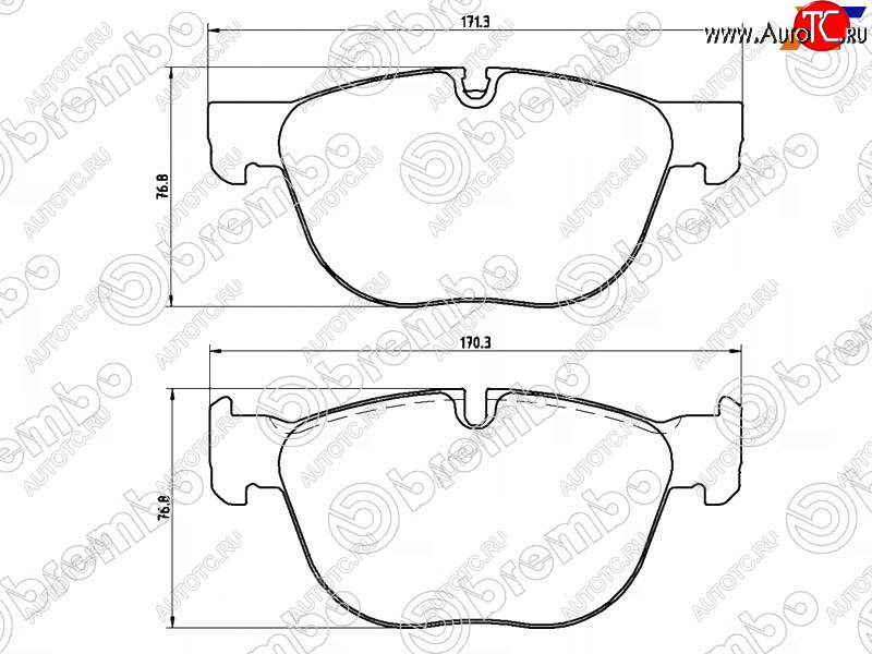 7 299 р. Колодки тормозные передние FL-FR SAT BMW X5 E70 рестайлинг (2010-2013)  с доставкой в г. Новочеркасск