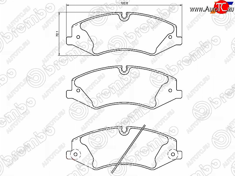 7 249 р. Колодки тормозные перед FL-FR SAT Land Rover Range Rover Sport 2 L494 дорестайлинг (2013-2017)  с доставкой в г. Новочеркасск