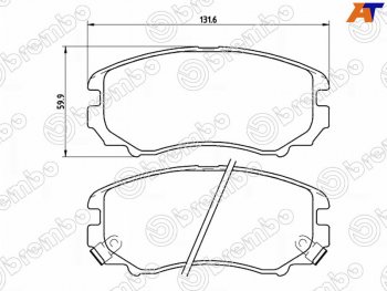 2 999 р. Колодки тормозные перед FR-FL SAT  Chery Tiggo 7 PRO (2019-2024), KIA Soul ( AM,  PS,  SK3) (2008-2022)  с доставкой в г. Новочеркасск. Увеличить фотографию 1