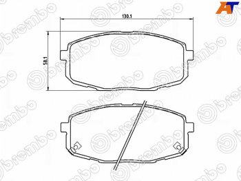 2 889 р. Колодки тормозные передние FL-FR SAT  Hyundai Creta (GS,  SU), I30 (FD,  2 GD,  3 PD), I30 Fastback (PD), KIA Ceed (1 ED)  с доставкой в г. Новочеркасск. Увеличить фотографию 1