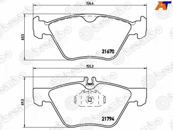 3 299 р. Колодки тормозные перед FR-FL SAT  Mercedes-Benz E-Class  W210 (1996-2003) дорестайлинг седан, дорестайлинг универсал, седан рестайлинг, универсал рестайлинг  с доставкой в г. Новочеркасск. Увеличить фотографию 1