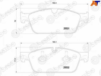 7 799 р. Колодки тормозные перед FR-FL SAT  Mercedes-Benz GL class  X166 - ML class  W166  с доставкой в г. Новочеркасск. Увеличить фотографию 1