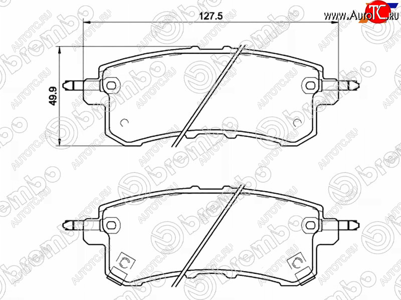 4 199 р. Колодки тормозные задние RH-LH SAT INFINITI QX56 Z62 (2010-2013)  с доставкой в г. Новочеркасск