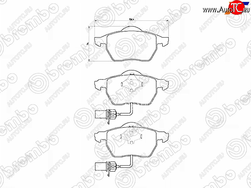 4 549 р. Колодки тормозные FR SAT  Volkswagen Passat B6 седан (2005-2011)  с доставкой в г. Новочеркасск