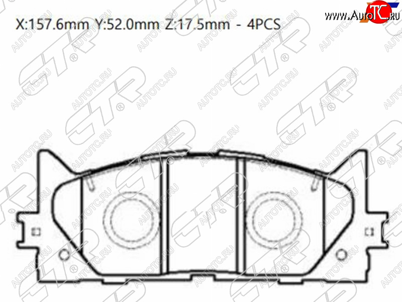 2 099 р. Колодки тормозные передние FL-FR SAT  Toyota Camry ( XV40,  XV50) (2006-2014) дорестайлинг, рестайлинг, дорестайлинг  с доставкой в г. Новочеркасск