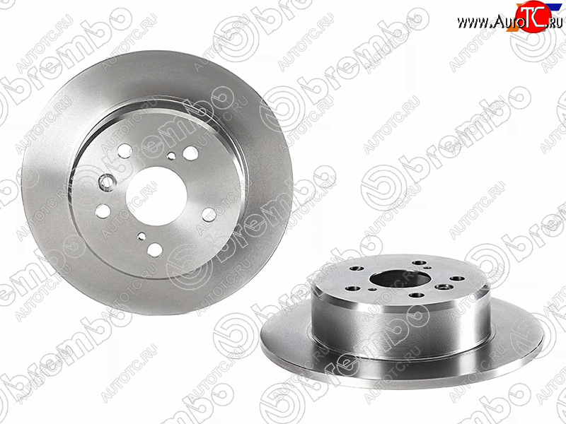 8 899 р.  Диск тормозной задний Ø290 BREMBO  Toyota Camry ( XV30,  XV40,  XV50) - Harrier  XU10  с доставкой в г. Новочеркасск