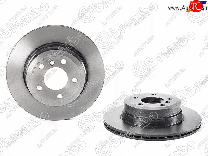 7 449 р. Диск тормозной задний Ø290mm BREMBO  BMW X5 E70 дорестайлинг (2006-2010)  с доставкой в г. Новочеркасск