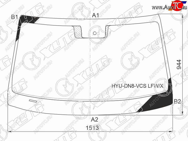 9 499 р. Стекло лобовое (Датчик дождя) XYG  Hyundai Sonata  DN8 (2019-2022)  с доставкой в г. Новочеркасск