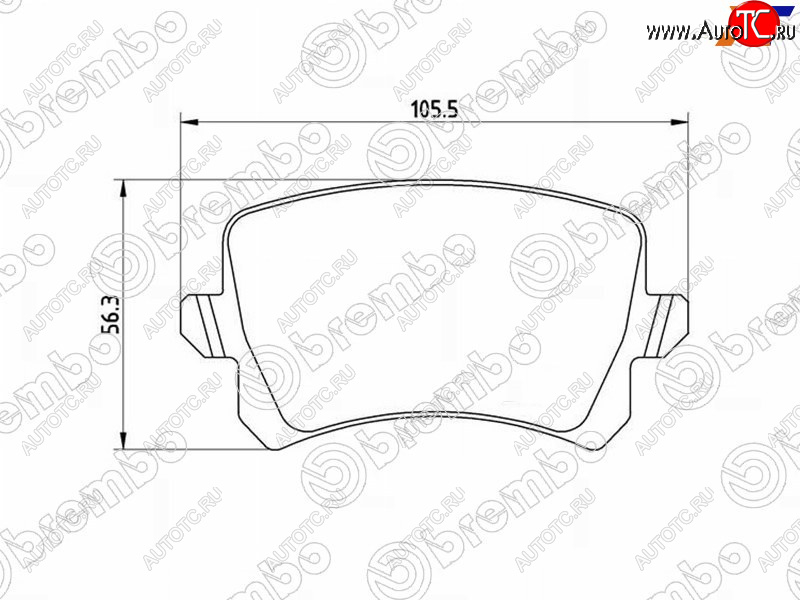 3 199 р. Колодки тормозные LH-RH SAT   Audi A3 (8PA хэтчбэк 5 дв.,  8P1 хэтчбэк 3 дв.), Skoda Octavia (A5), Superb (B6 (3T),  B6 (3T5)), Yeti  с доставкой в г. Новочеркасск